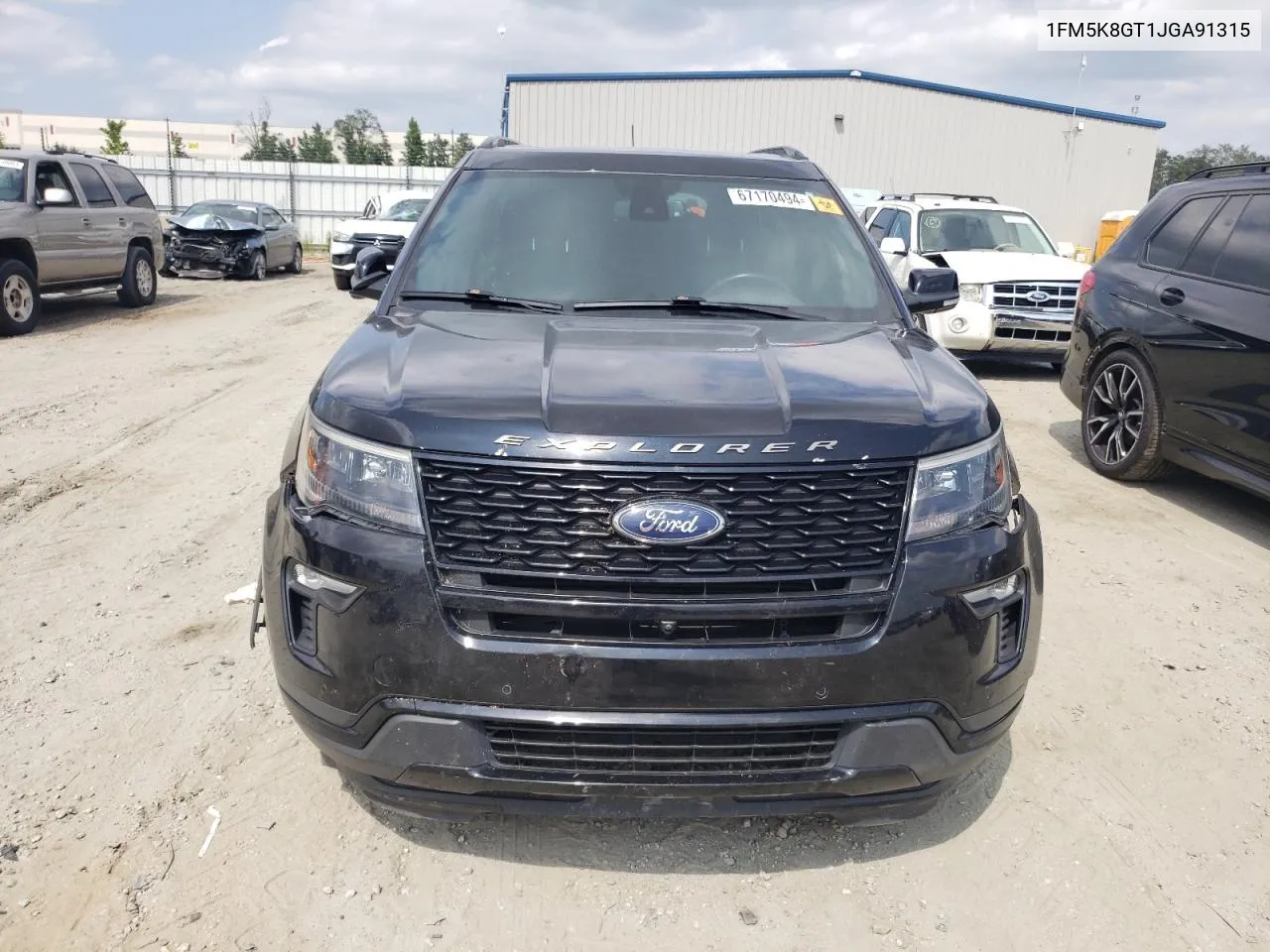 2018 Ford Explorer Sport VIN: 1FM5K8GT1JGA91315 Lot: 67170494