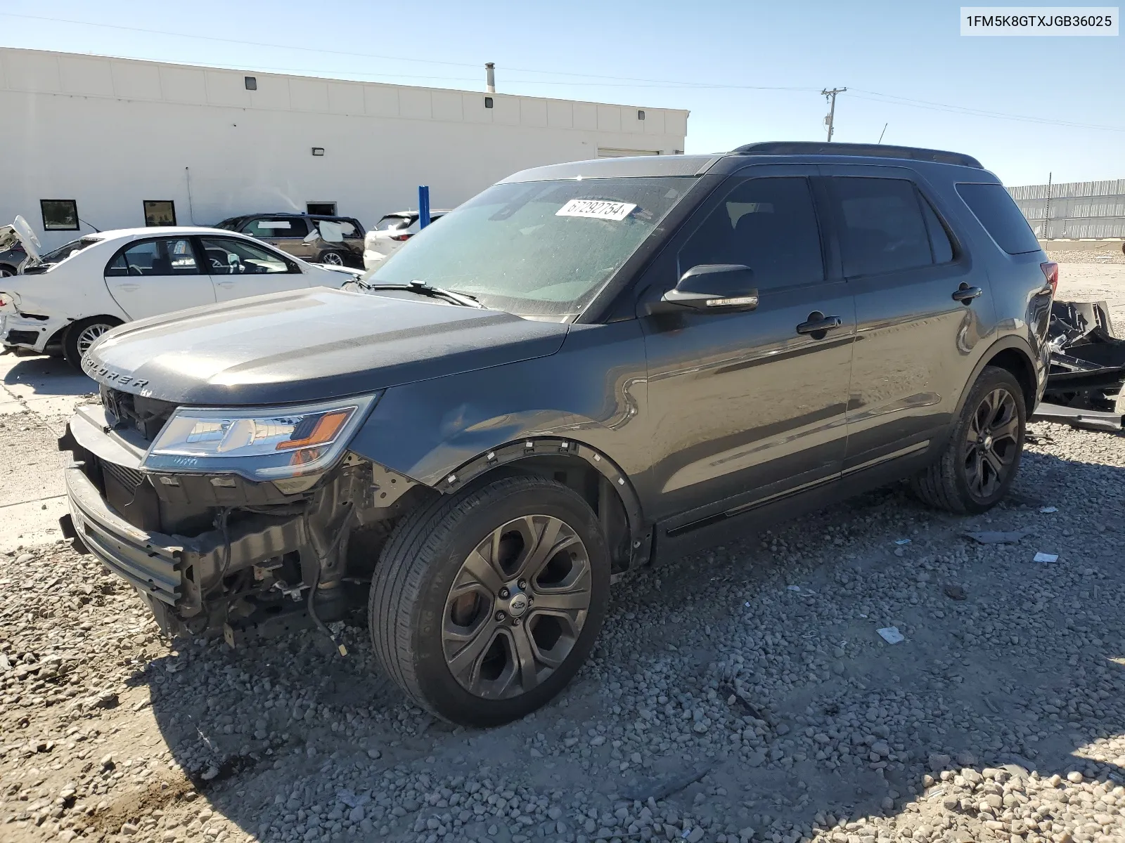 2018 Ford Explorer Sport VIN: 1FM5K8GTXJGB36025 Lot: 67292754