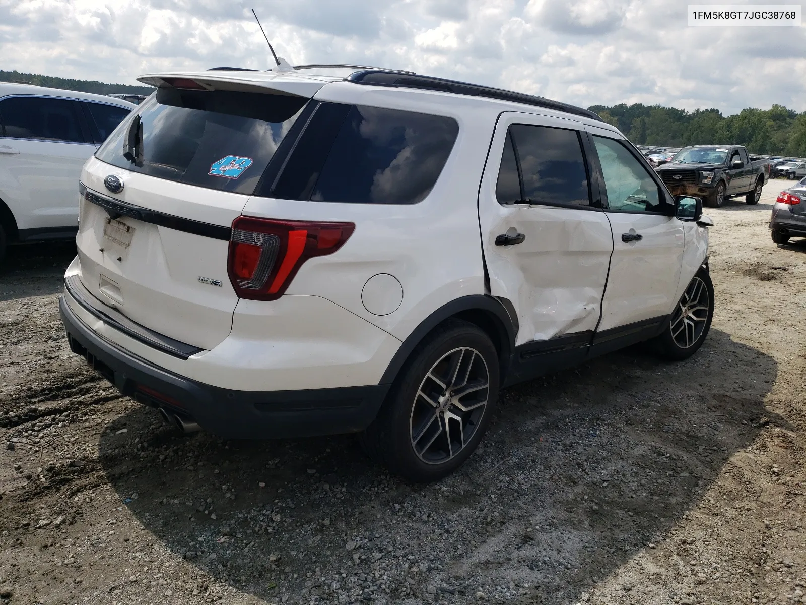 2018 Ford Explorer Sport VIN: 1FM5K8GT7JGC38768 Lot: 67535704