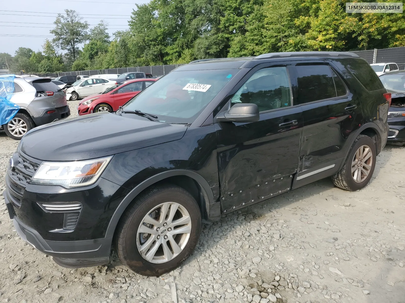 2018 Ford Explorer Xlt VIN: 1FM5K8D80JGA12314 Lot: 67830574