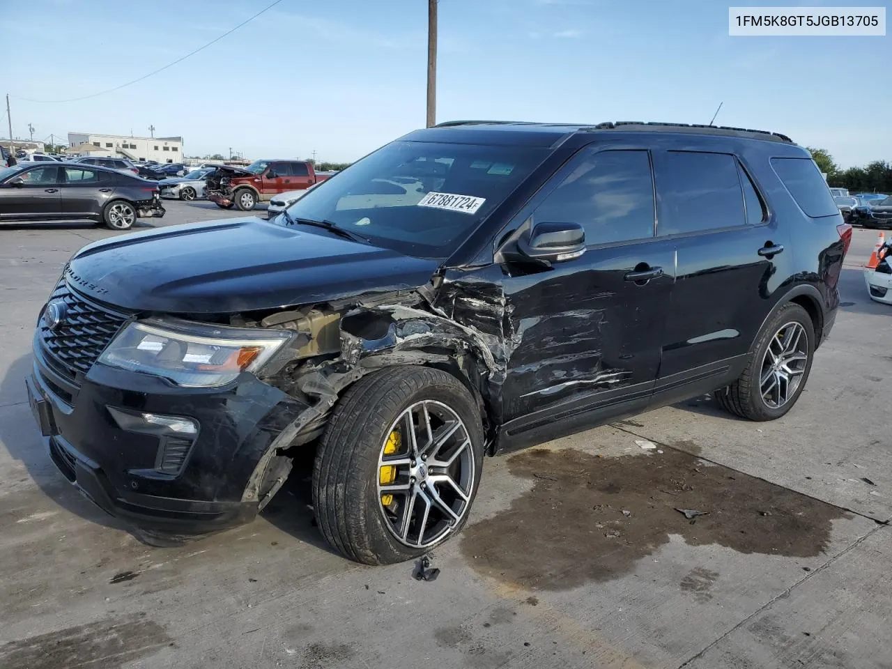 2018 Ford Explorer Sport VIN: 1FM5K8GT5JGB13705 Lot: 67881724