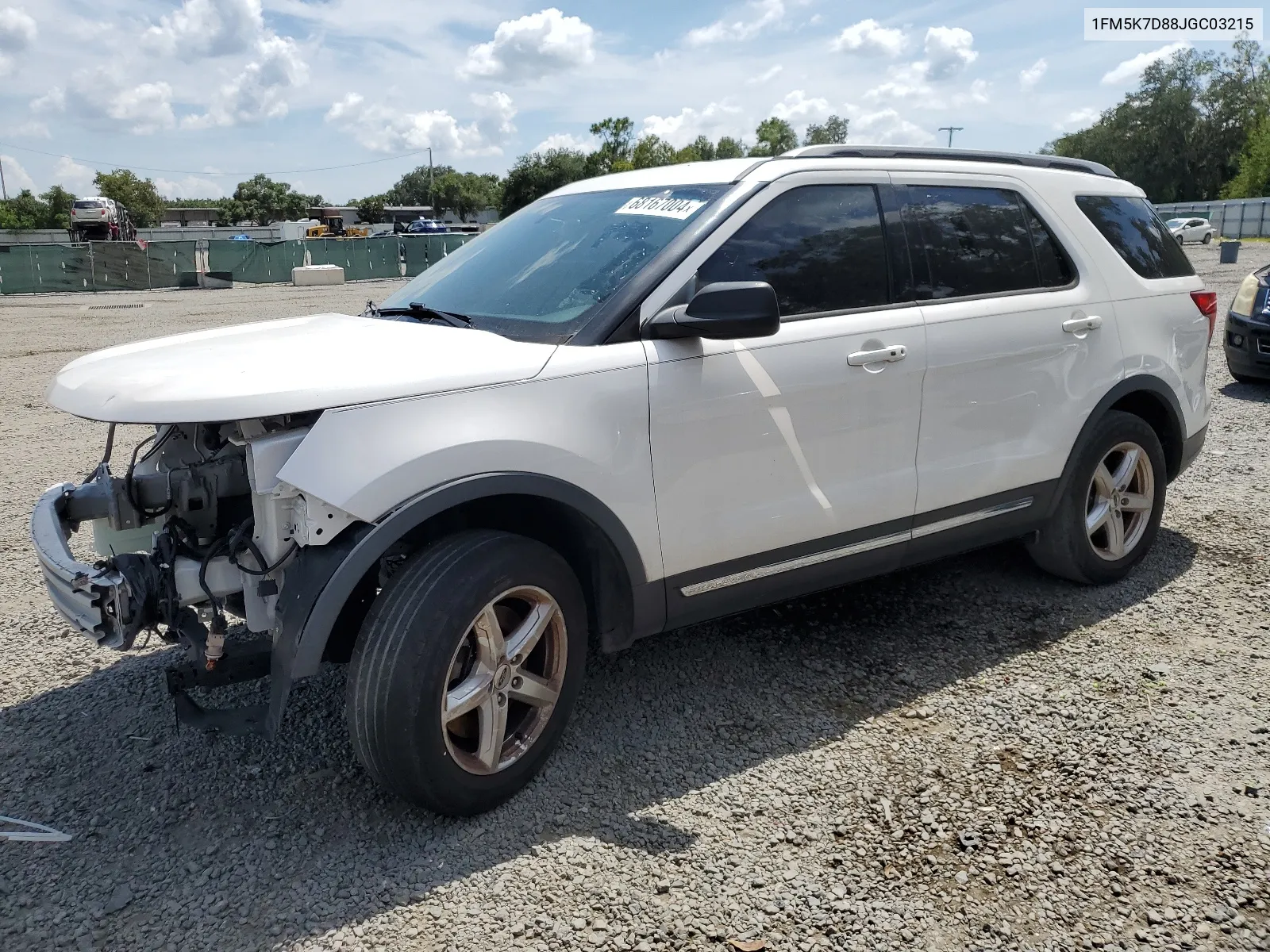 2018 Ford Explorer Xlt VIN: 1FM5K7D88JGC03215 Lot: 68167004