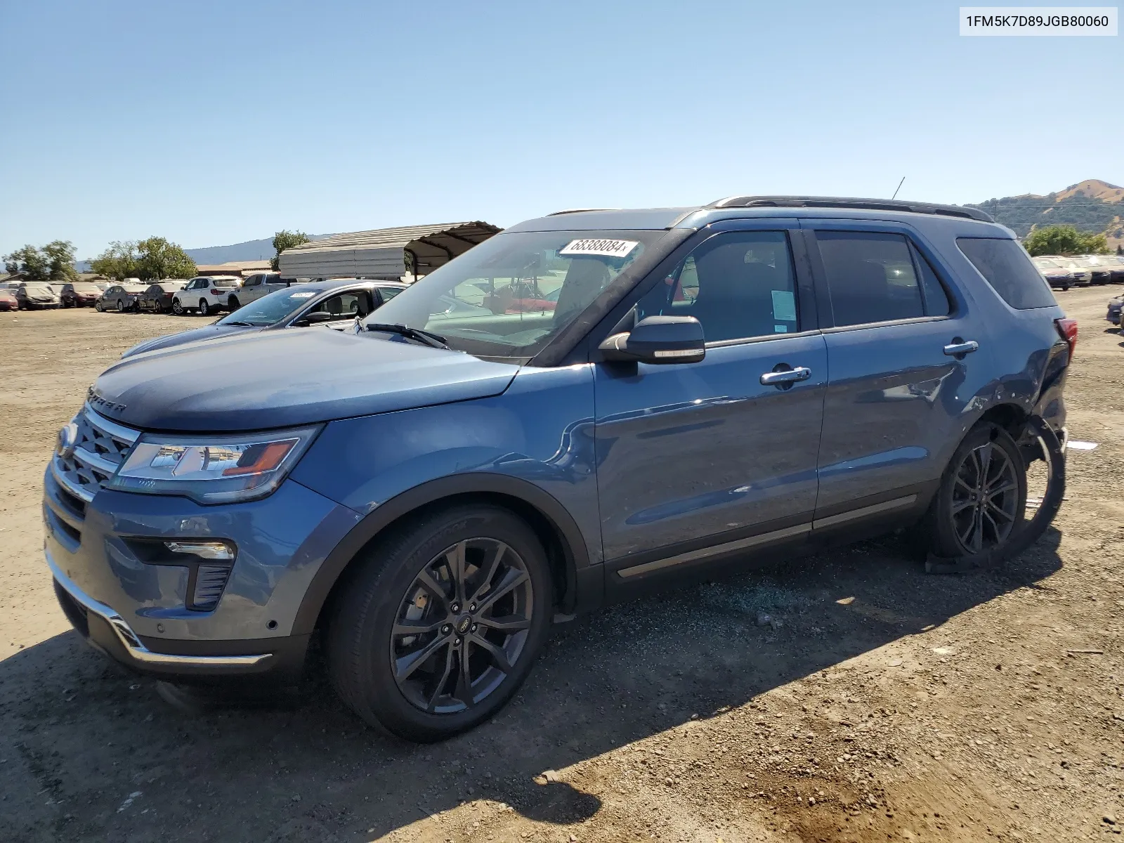 1FM5K7D89JGB80060 2018 Ford Explorer Xlt