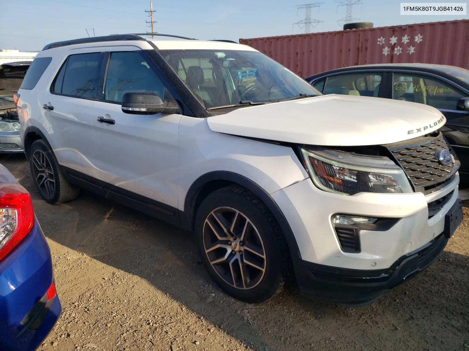 2018 Ford Explorer Sport VIN: 1FM5K8GT9JGB41426 Lot: 68647074