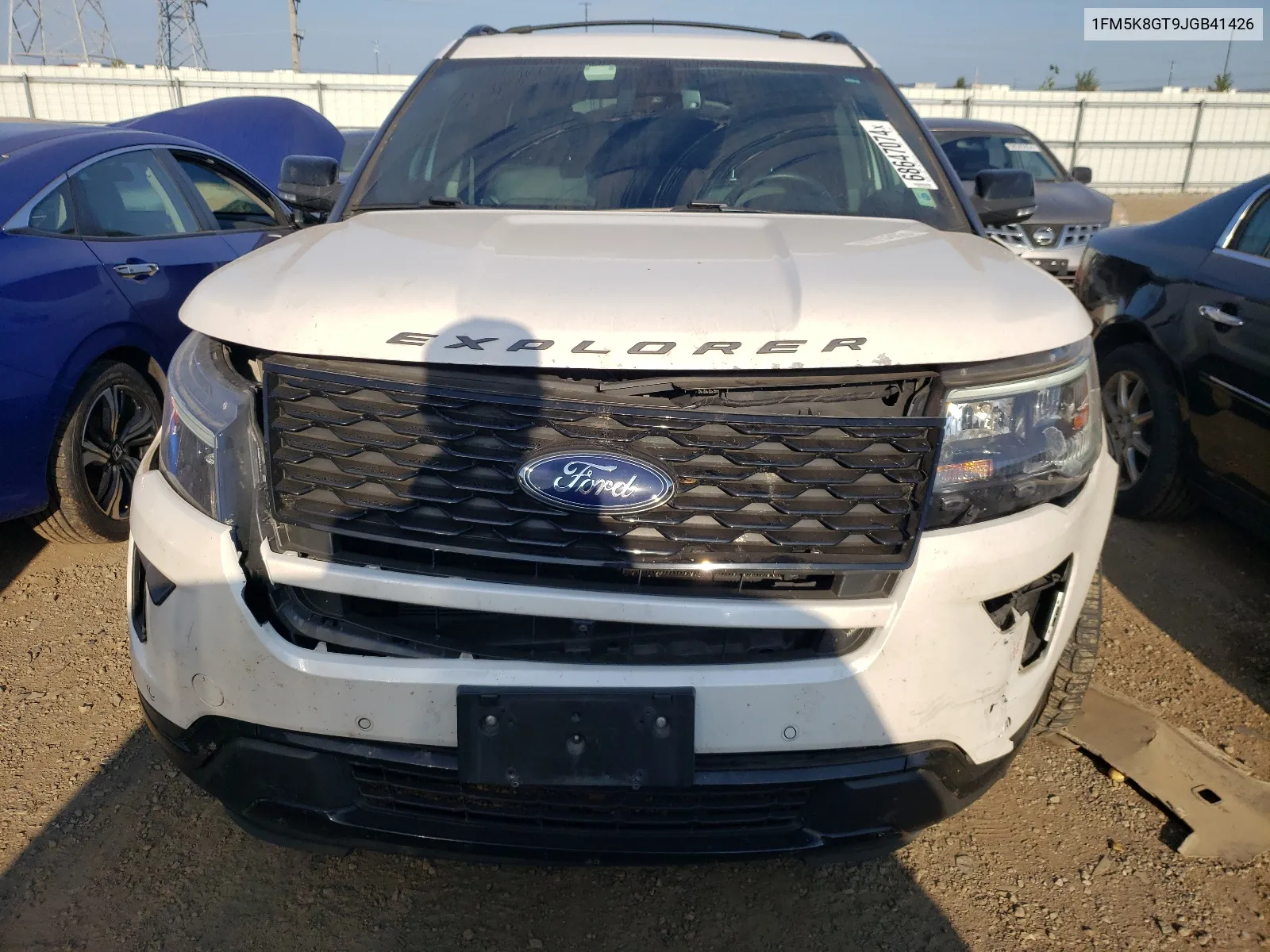 2018 Ford Explorer Sport VIN: 1FM5K8GT9JGB41426 Lot: 68647074