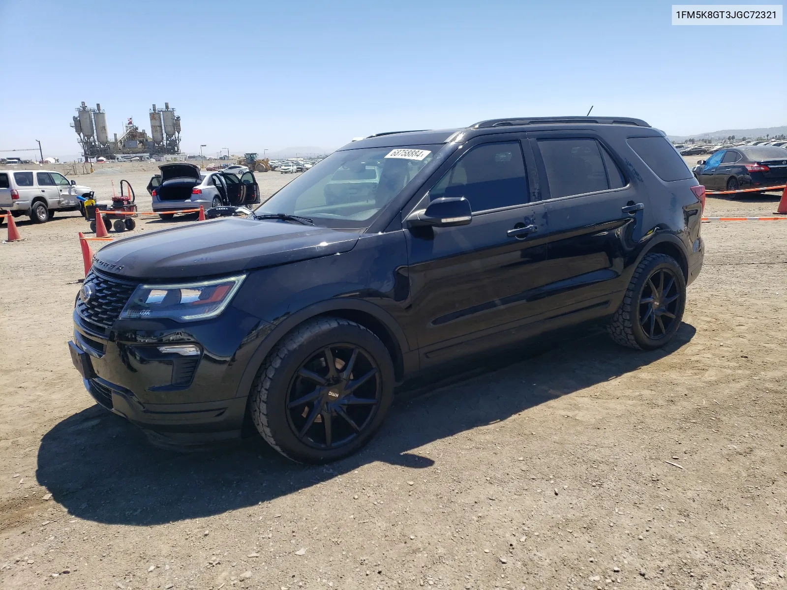 2018 Ford Explorer Sport VIN: 1FM5K8GT3JGC72321 Lot: 68758884