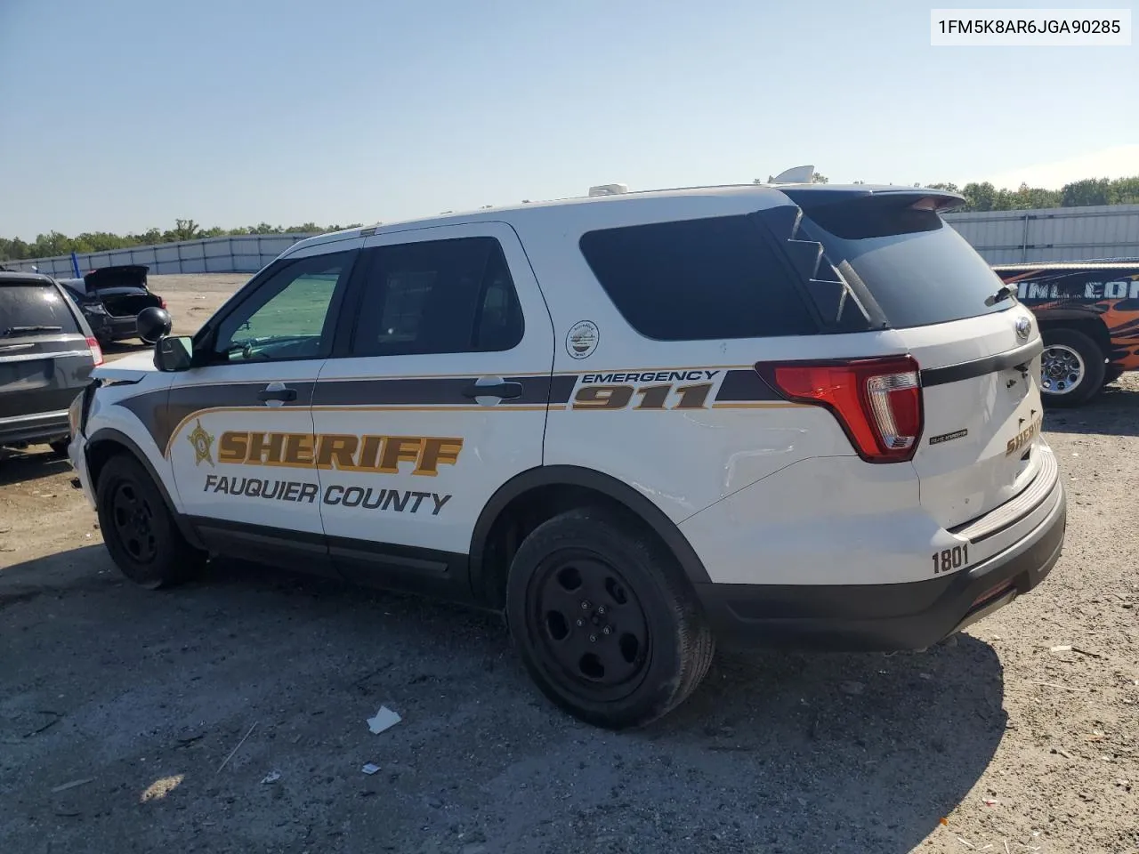 1FM5K8AR6JGA90285 2018 Ford Explorer Police Interceptor