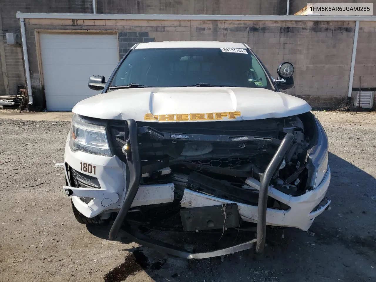 1FM5K8AR6JGA90285 2018 Ford Explorer Police Interceptor