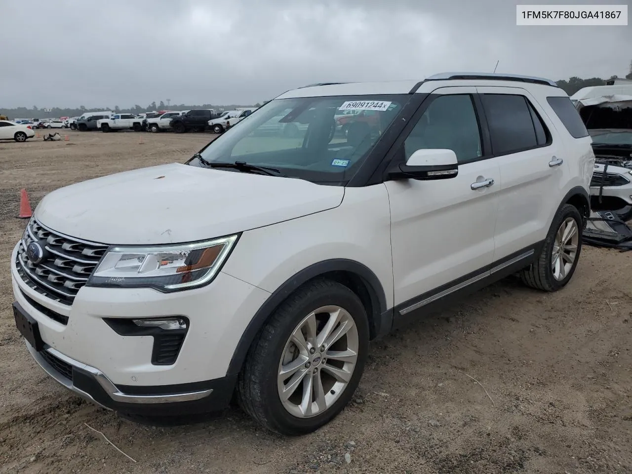 2018 Ford Explorer Limited VIN: 1FM5K7F80JGA41867 Lot: 69091244