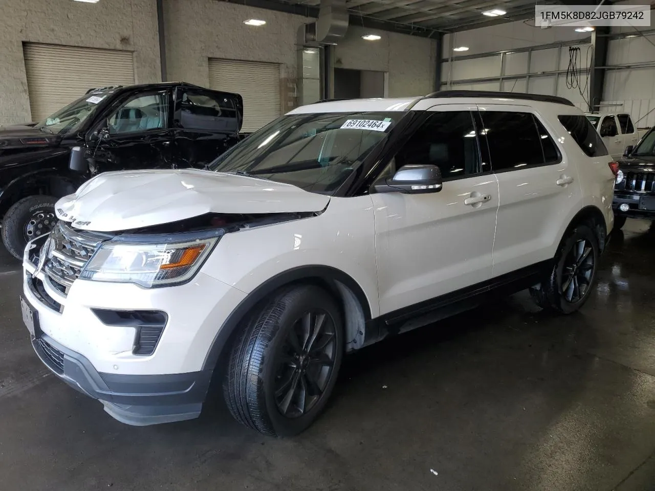 2018 Ford Explorer Xlt VIN: 1FM5K8D82JGB79242 Lot: 69102464