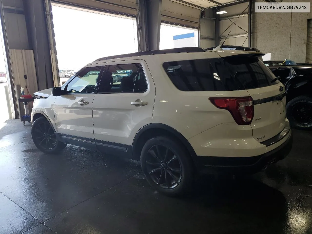 2018 Ford Explorer Xlt VIN: 1FM5K8D82JGB79242 Lot: 69102464