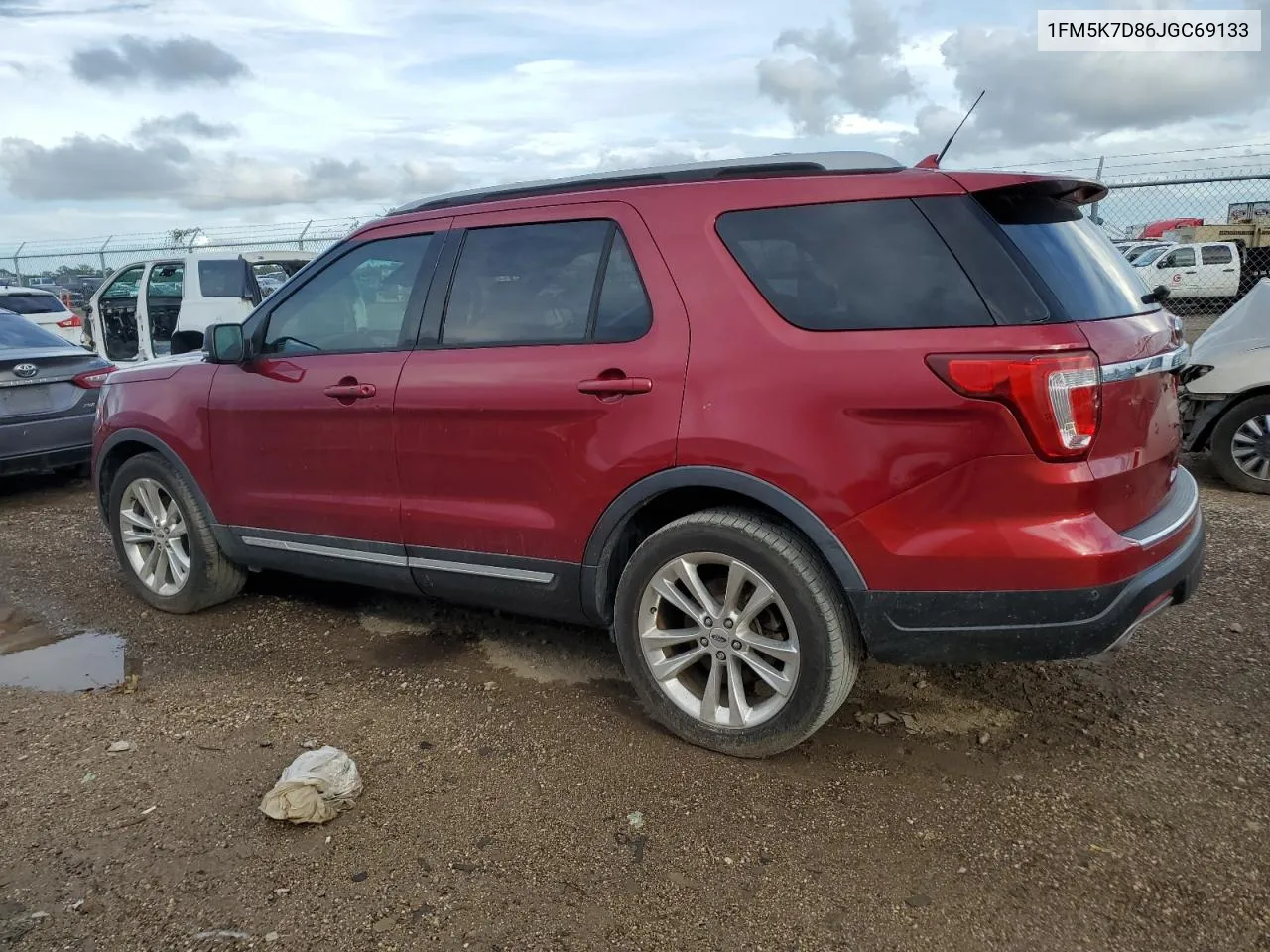 2018 Ford Explorer Xlt VIN: 1FM5K7D86JGC69133 Lot: 69449924