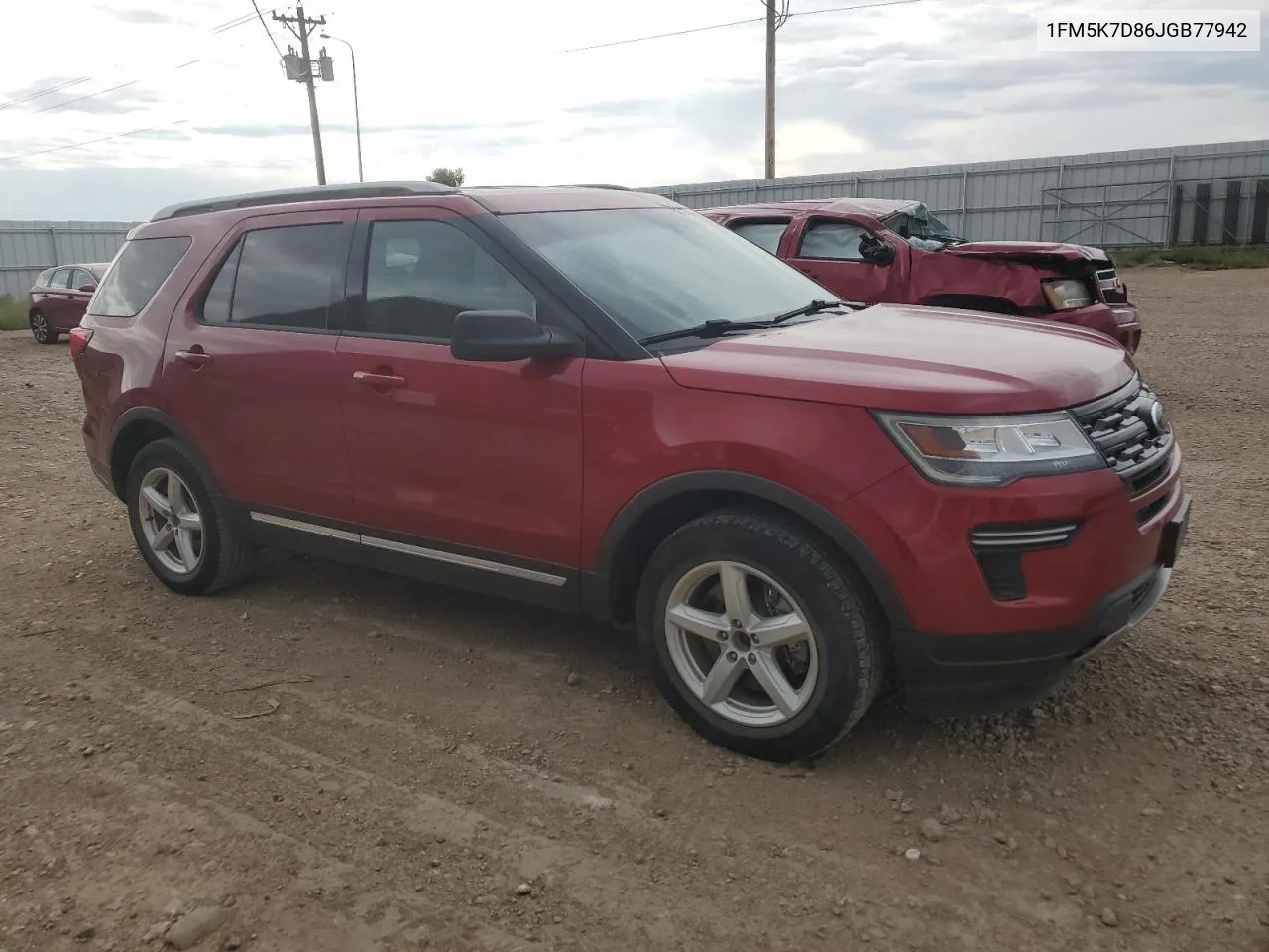 2018 Ford Explorer Xlt VIN: 1FM5K7D86JGB77942 Lot: 69667524