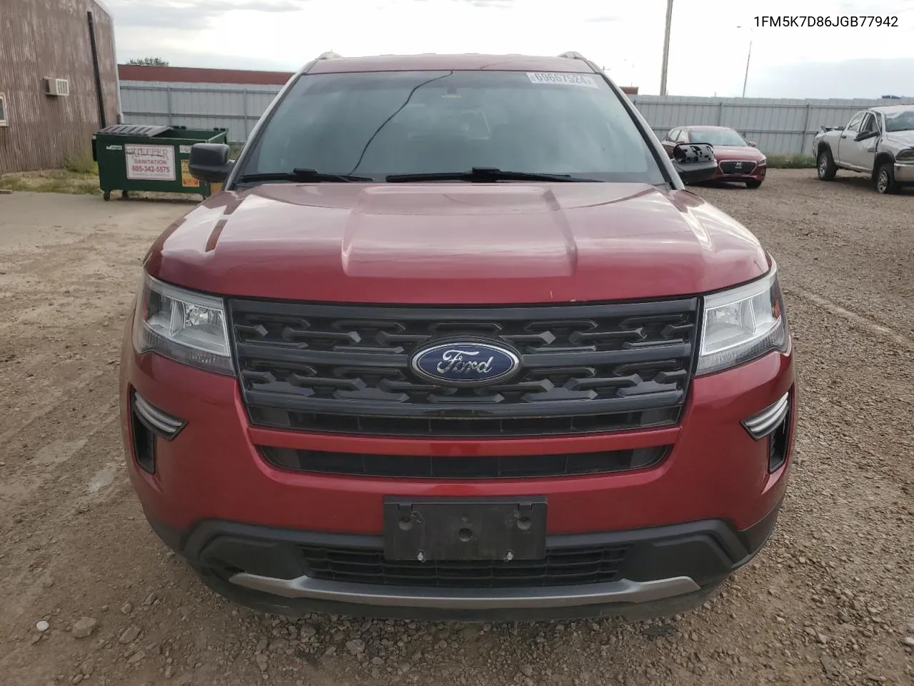 2018 Ford Explorer Xlt VIN: 1FM5K7D86JGB77942 Lot: 69667524