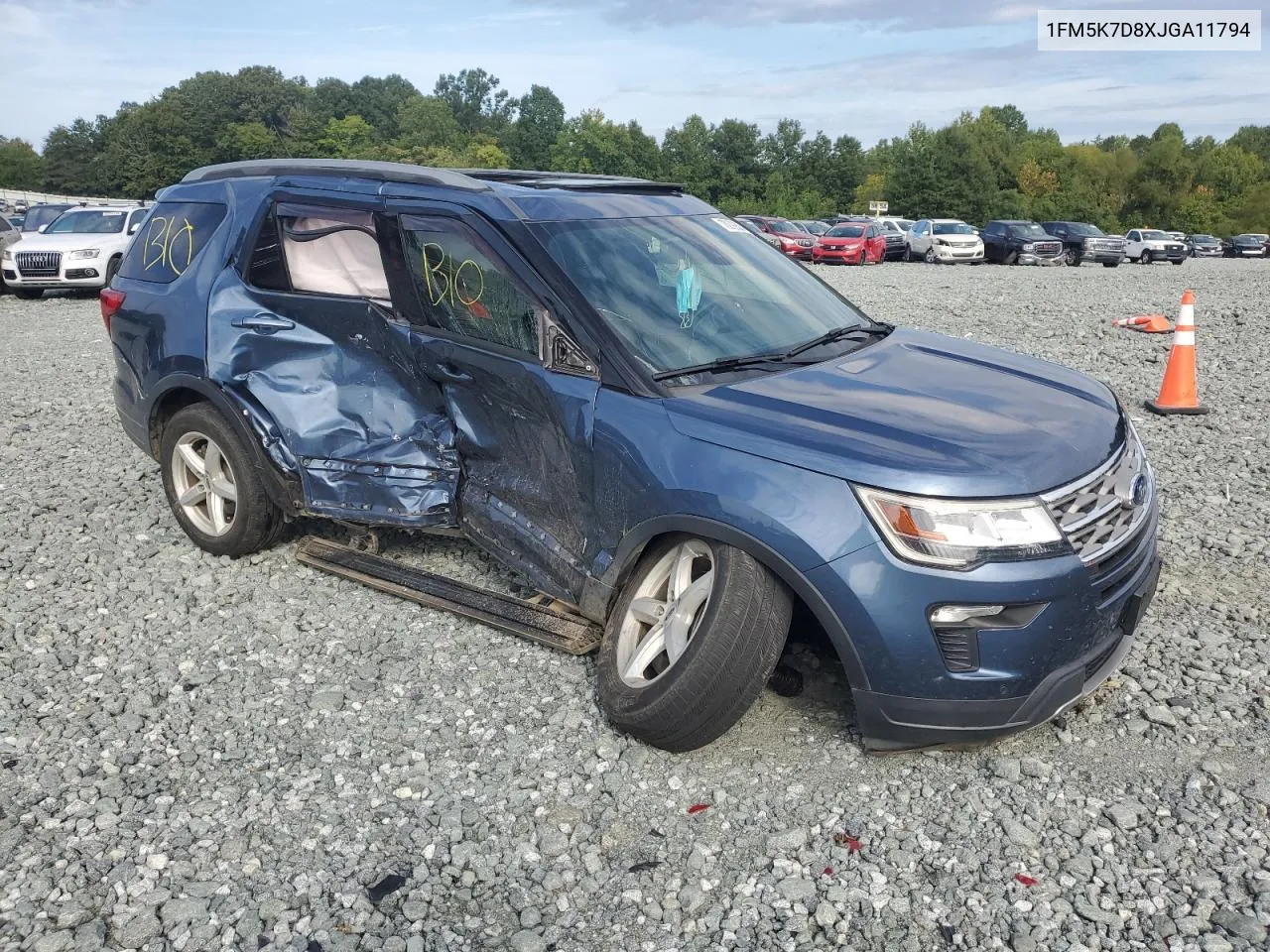 2018 Ford Explorer Xlt VIN: 1FM5K7D8XJGA11794 Lot: 70099304