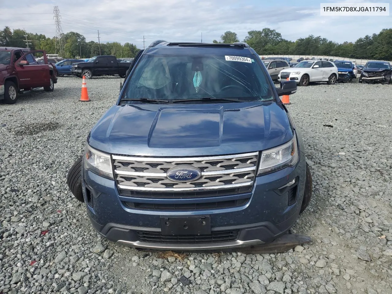 2018 Ford Explorer Xlt VIN: 1FM5K7D8XJGA11794 Lot: 70099304