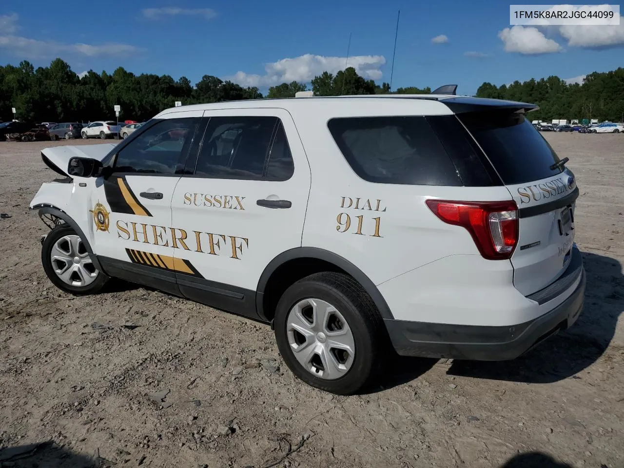 1FM5K8AR2JGC44099 2018 Ford Explorer Police Interceptor