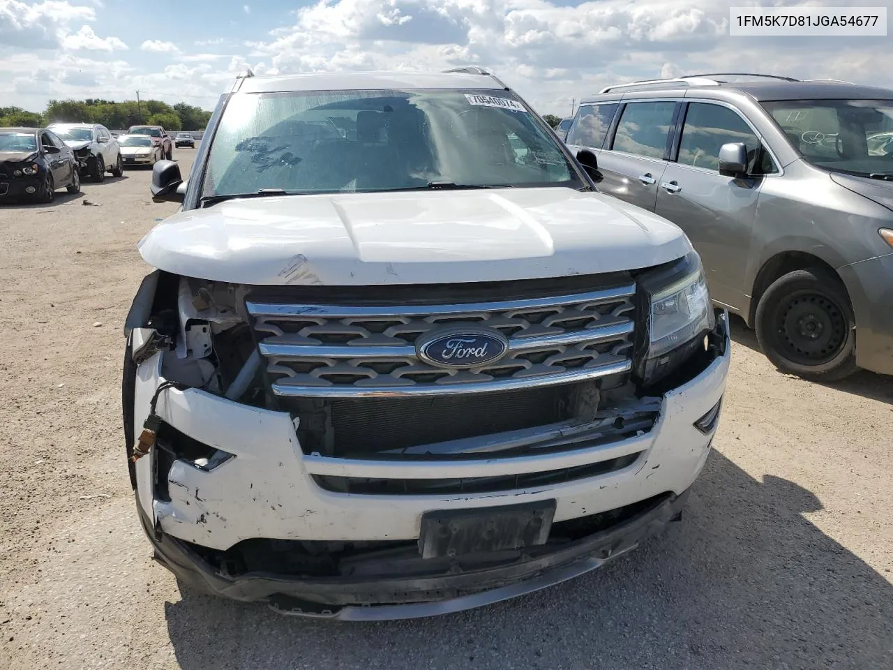 2018 Ford Explorer Xlt VIN: 1FM5K7D81JGA54677 Lot: 70540074