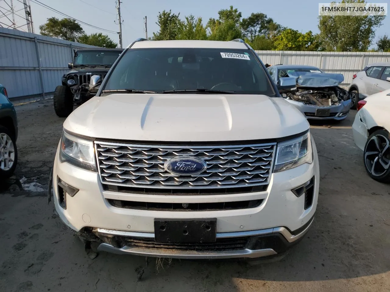 2018 Ford Explorer Platinum VIN: 1FM5K8HT7JGA47625 Lot: 70953264