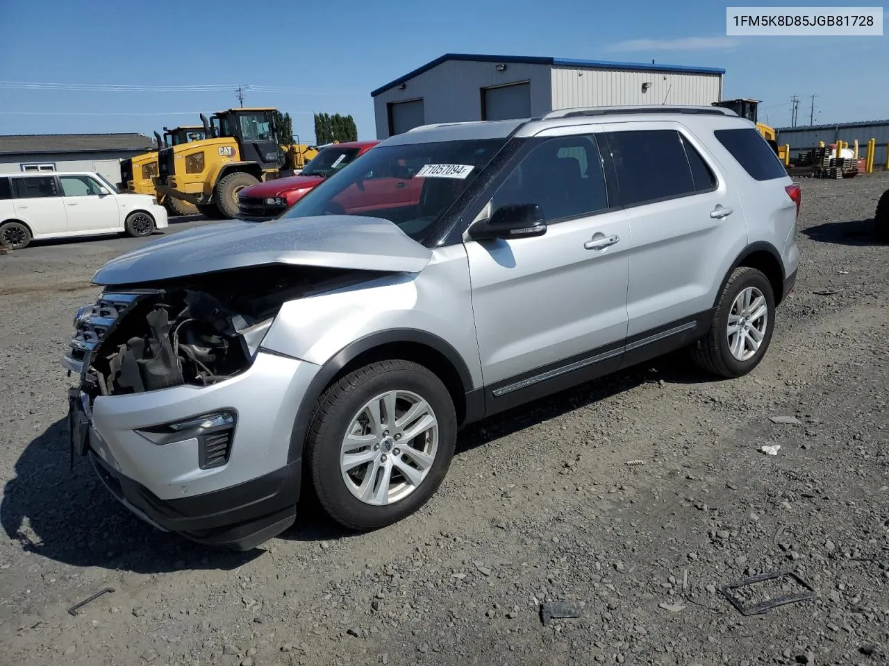 2018 Ford Explorer Xlt VIN: 1FM5K8D85JGB81728 Lot: 71057094