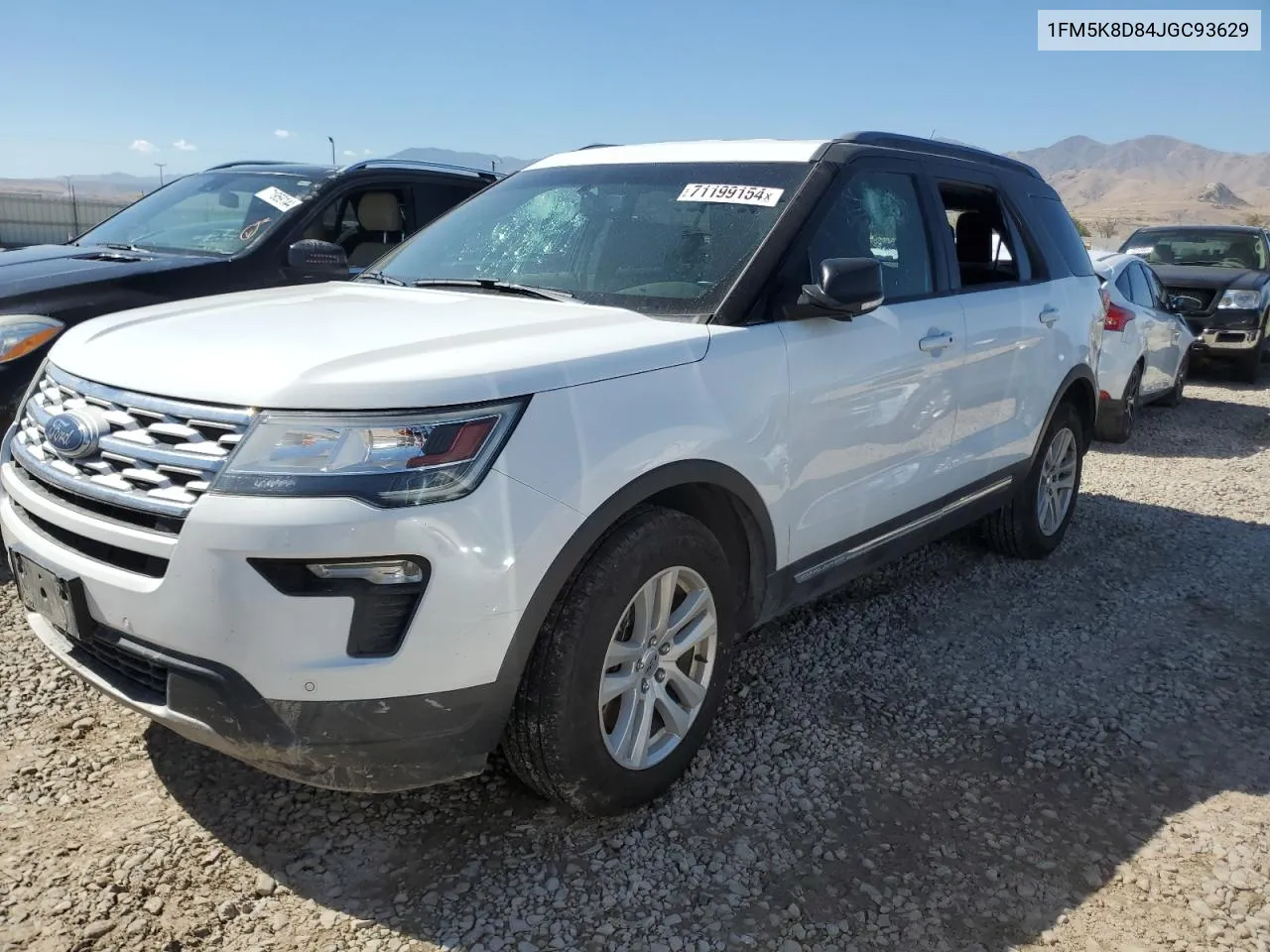 2018 Ford Explorer Xlt VIN: 1FM5K8D84JGC93629 Lot: 71199154