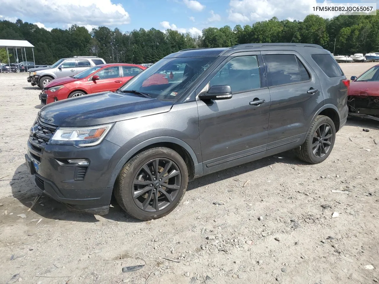 1FM5K8D82JGC65067 2018 Ford Explorer Xlt