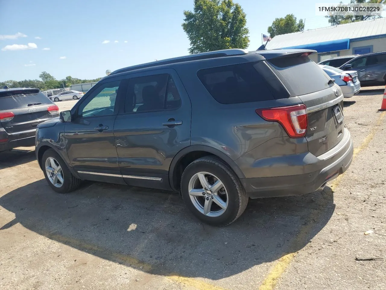 1FM5K7D81JGC28229 2018 Ford Explorer Xlt