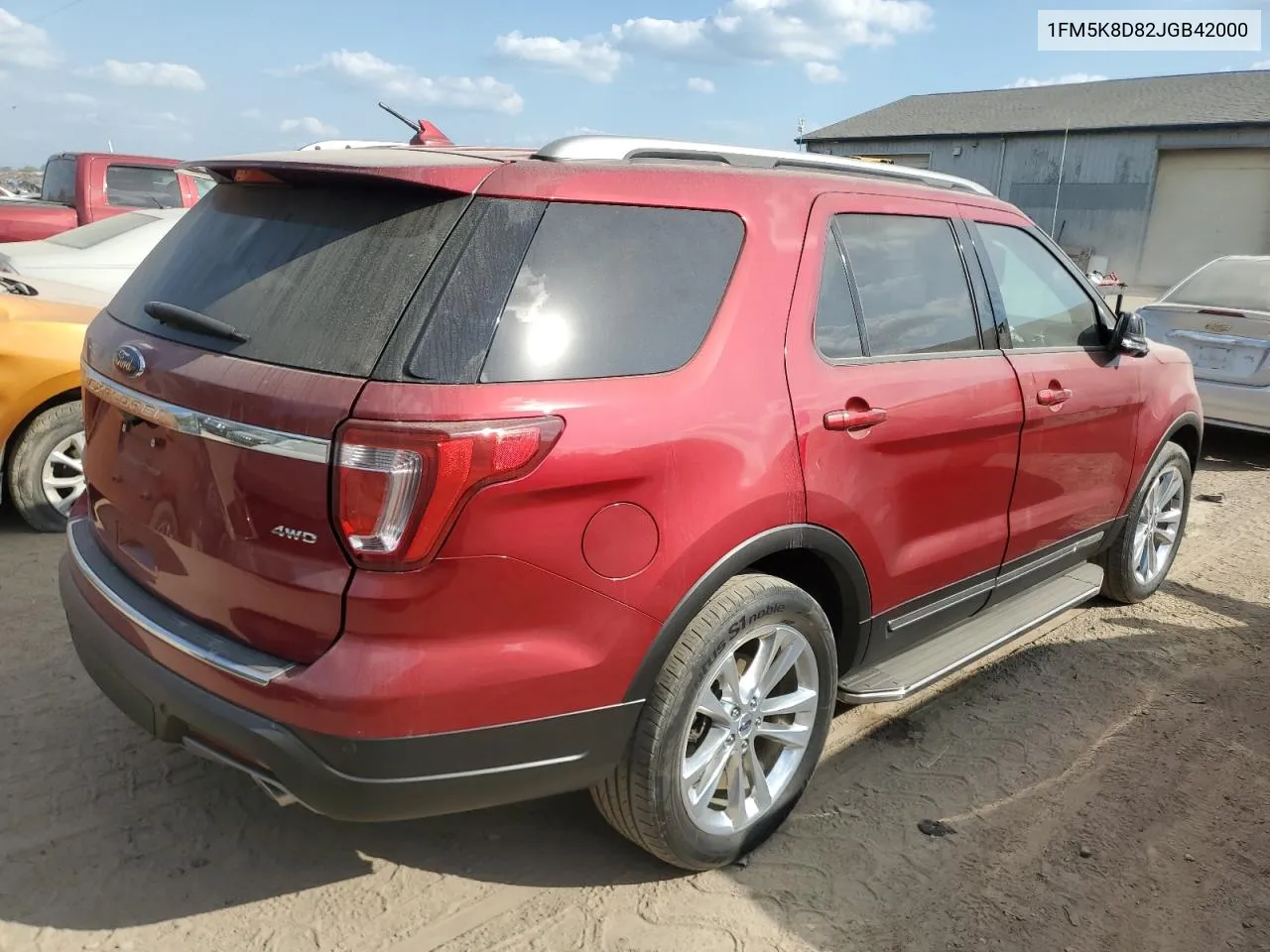 1FM5K8D82JGB42000 2018 Ford Explorer Xlt