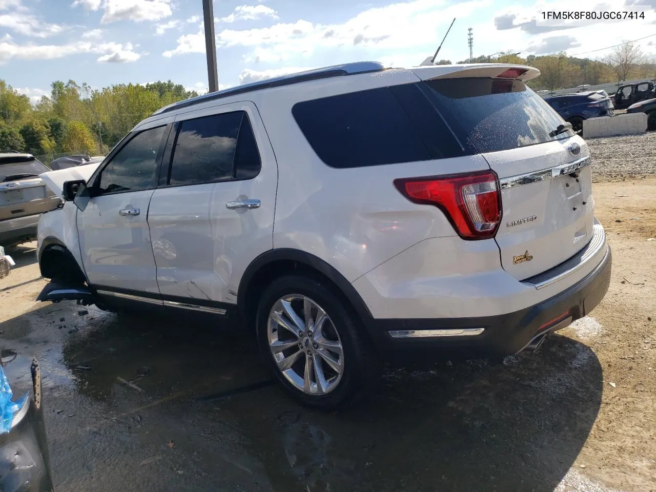 2018 Ford Explorer Limited VIN: 1FM5K8F80JGC67414 Lot: 72012394