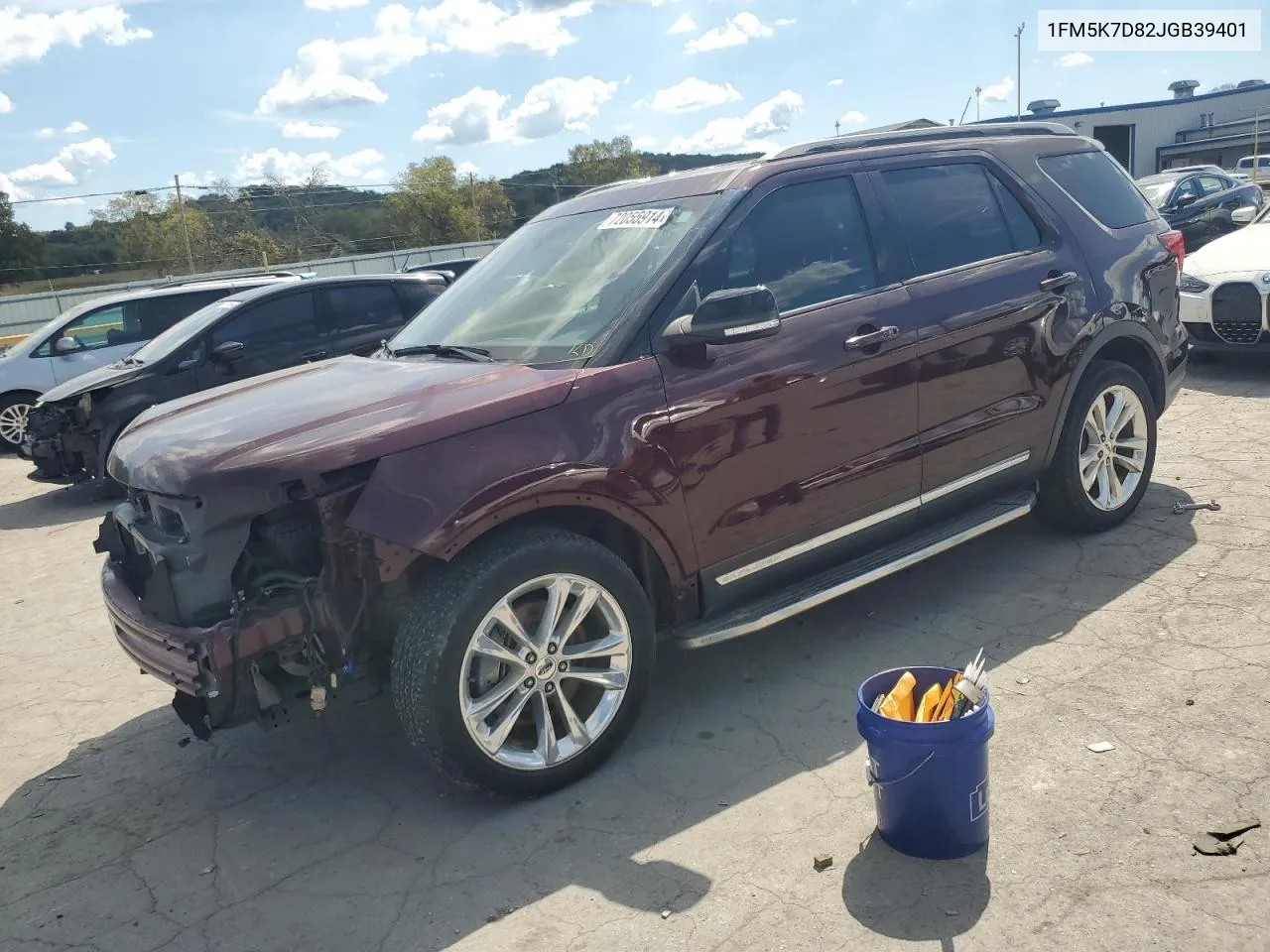 1FM5K7D82JGB39401 2018 Ford Explorer Xlt