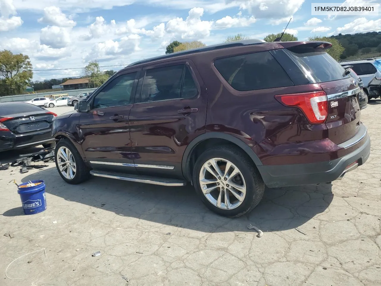 2018 Ford Explorer Xlt VIN: 1FM5K7D82JGB39401 Lot: 72055914