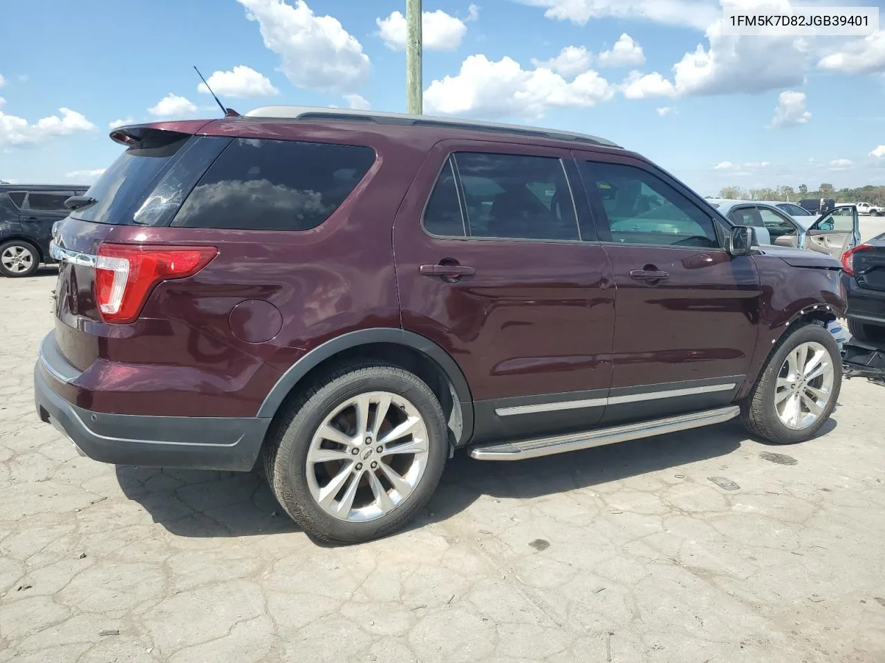 1FM5K7D82JGB39401 2018 Ford Explorer Xlt