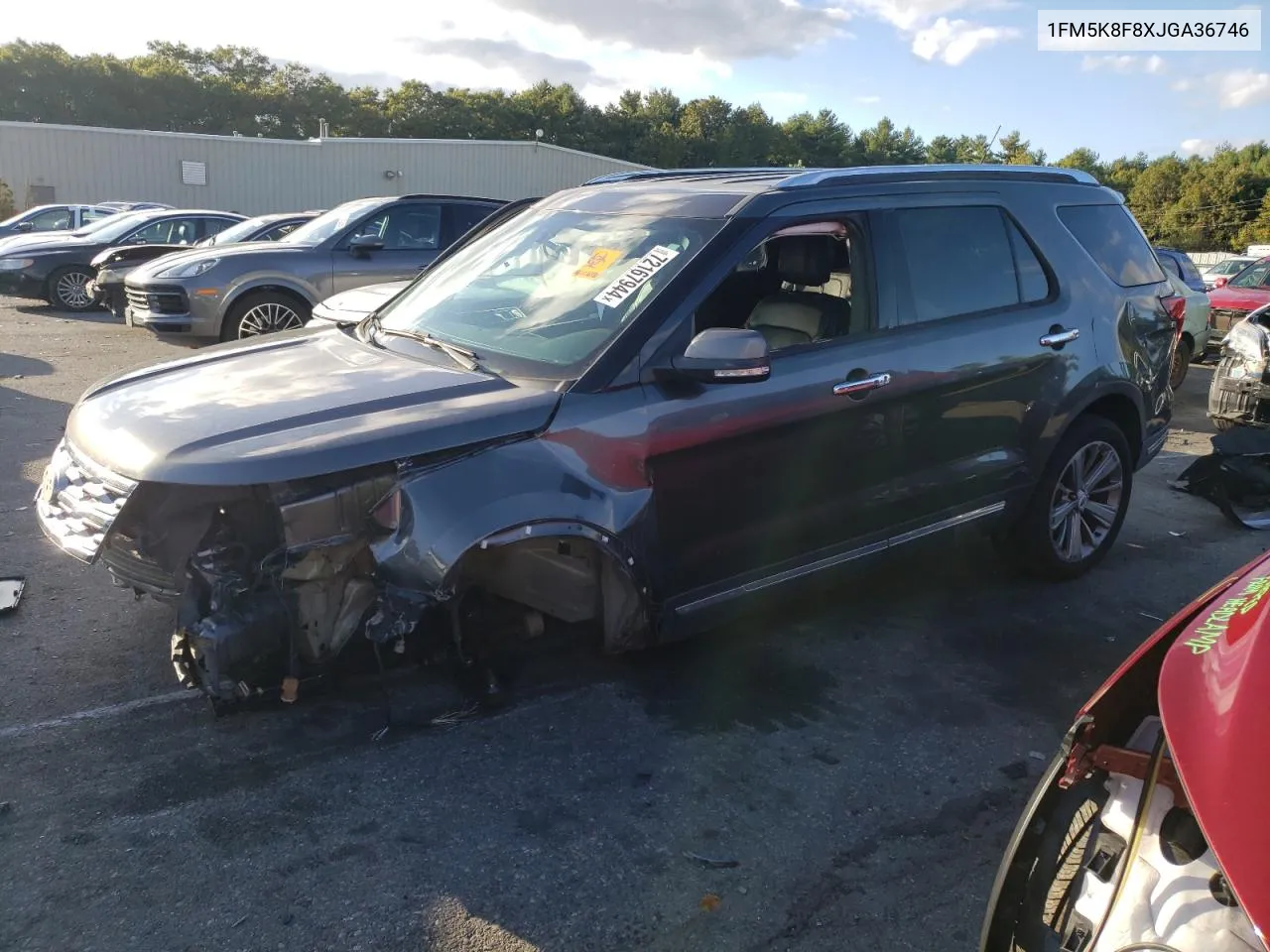 2018 Ford Explorer Limited VIN: 1FM5K8F8XJGA36746 Lot: 72167944