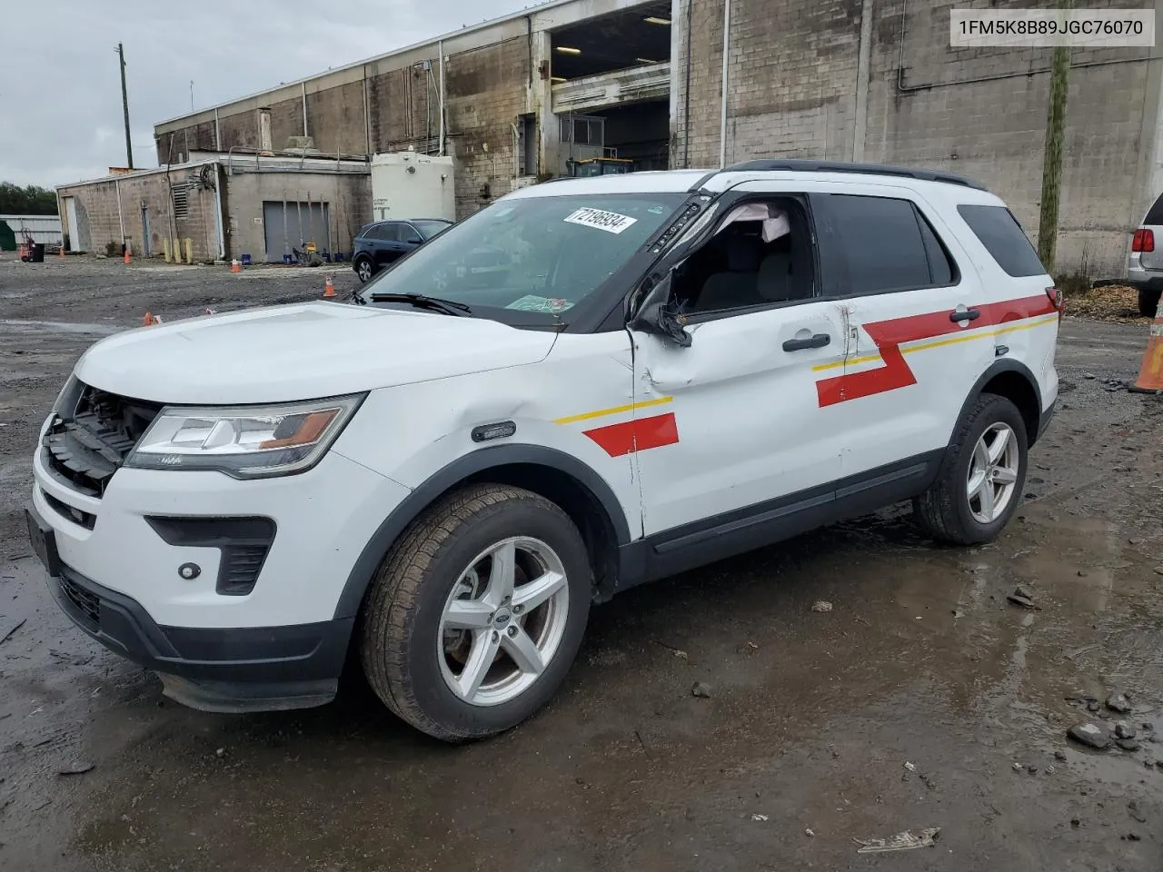 2018 Ford Explorer VIN: 1FM5K8B89JGC76070 Lot: 72196934