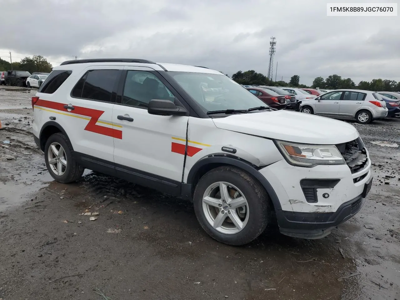 2018 Ford Explorer VIN: 1FM5K8B89JGC76070 Lot: 72196934