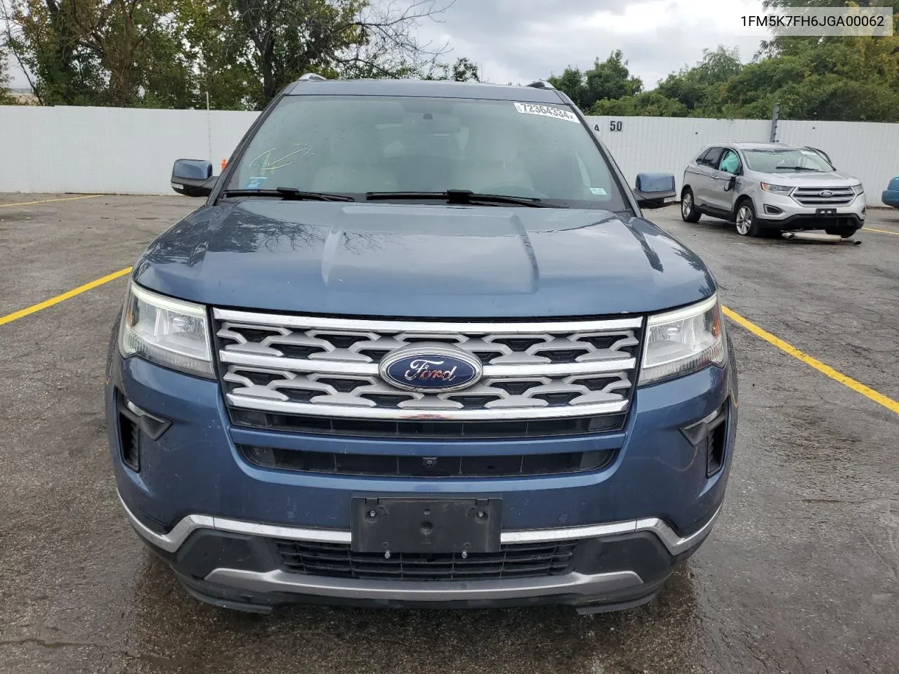 2018 Ford Explorer Limited VIN: 1FM5K7FH6JGA00062 Lot: 72364334