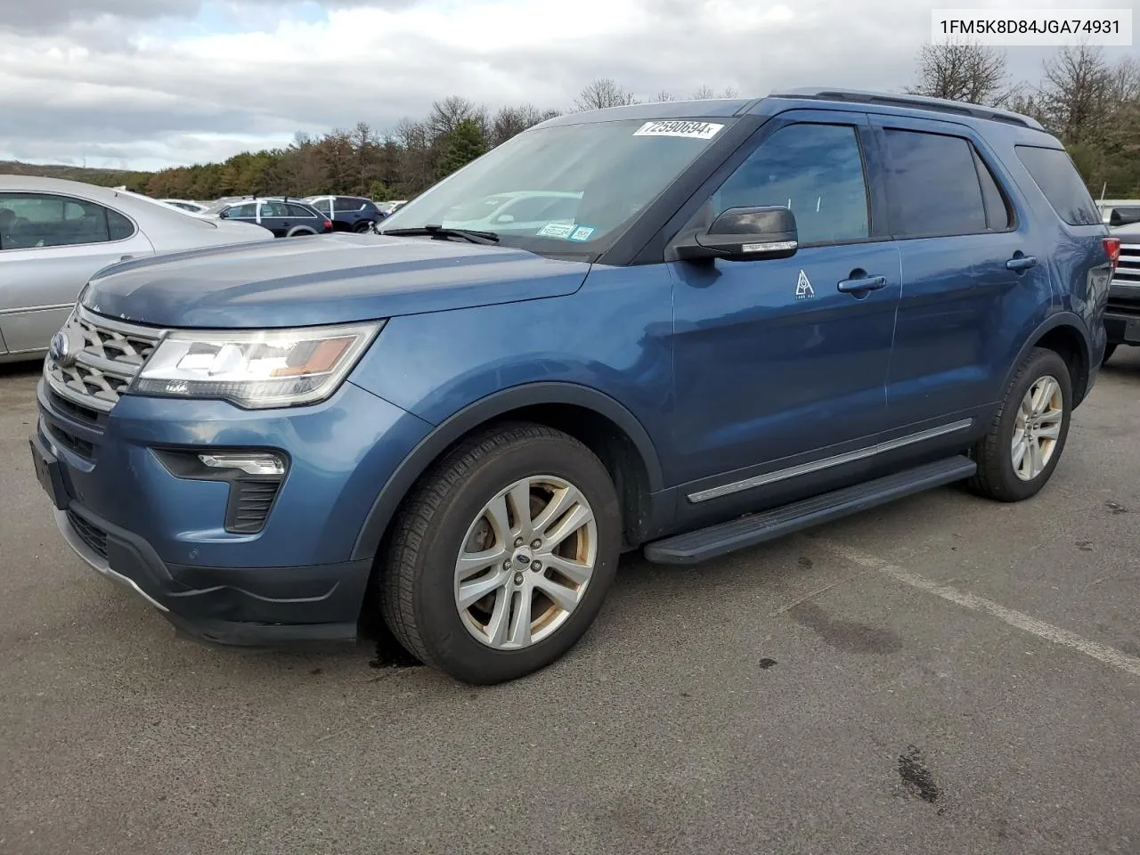 2018 Ford Explorer Xlt VIN: 1FM5K8D84JGA74931 Lot: 72590694