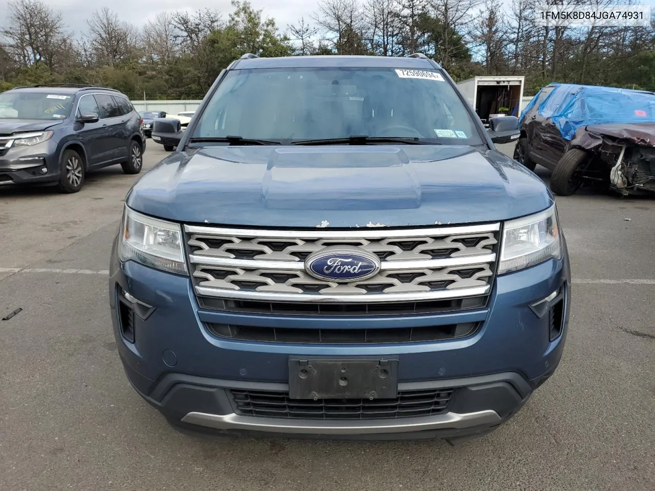 2018 Ford Explorer Xlt VIN: 1FM5K8D84JGA74931 Lot: 72590694