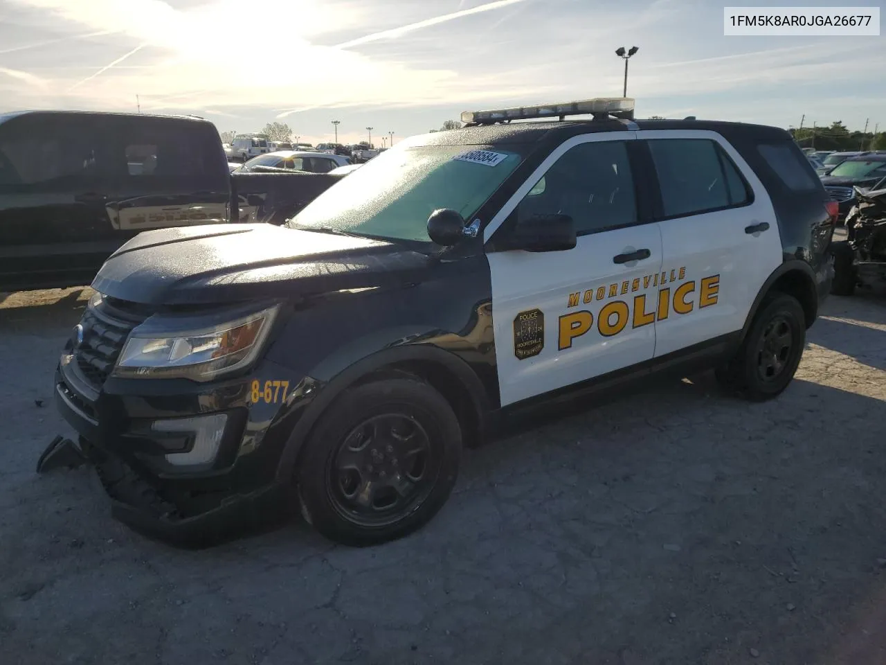 2018 Ford Explorer Police Interceptor VIN: 1FM5K8AR0JGA26677 Lot: 73508584