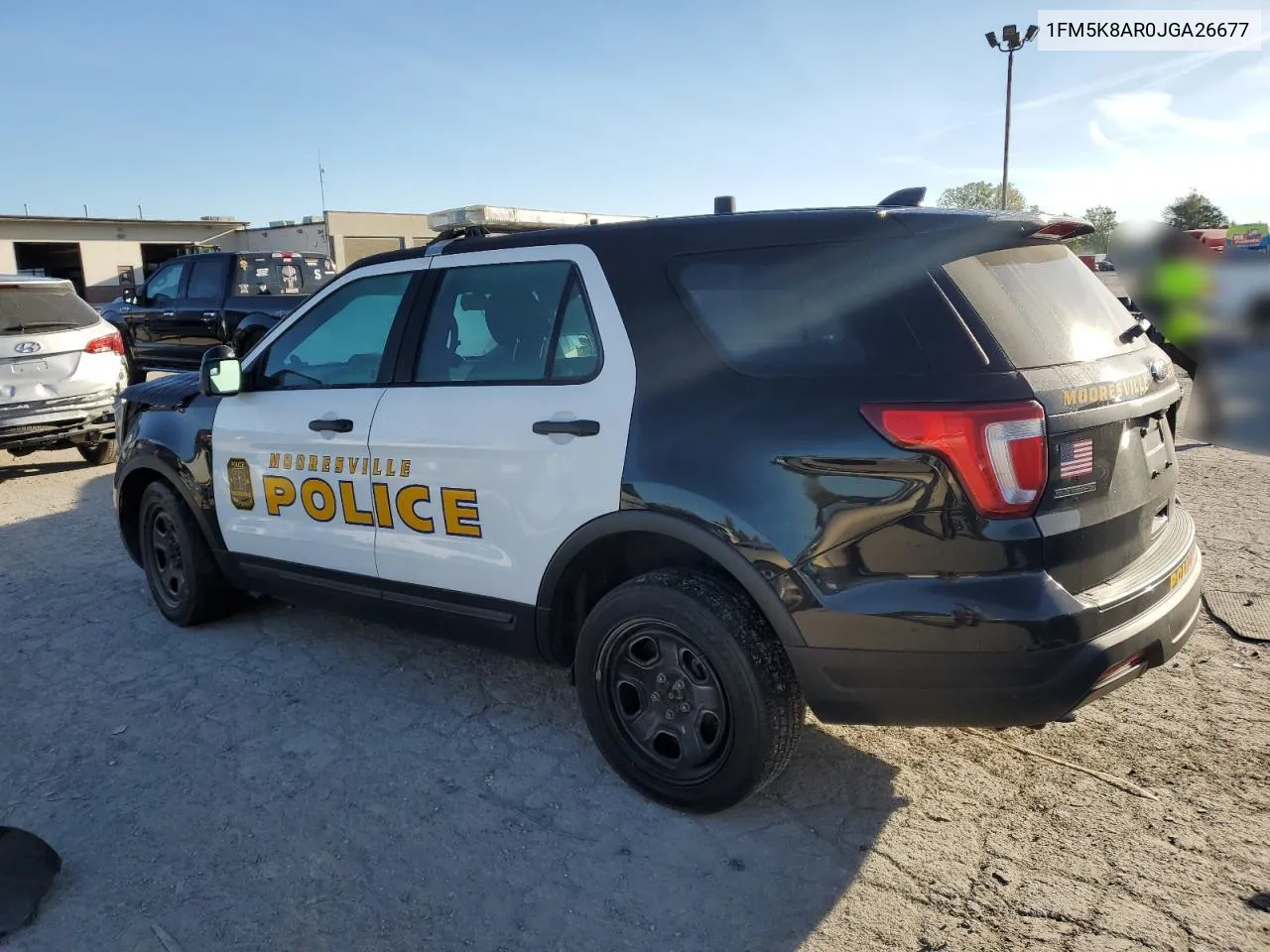 2018 Ford Explorer Police Interceptor VIN: 1FM5K8AR0JGA26677 Lot: 73508584