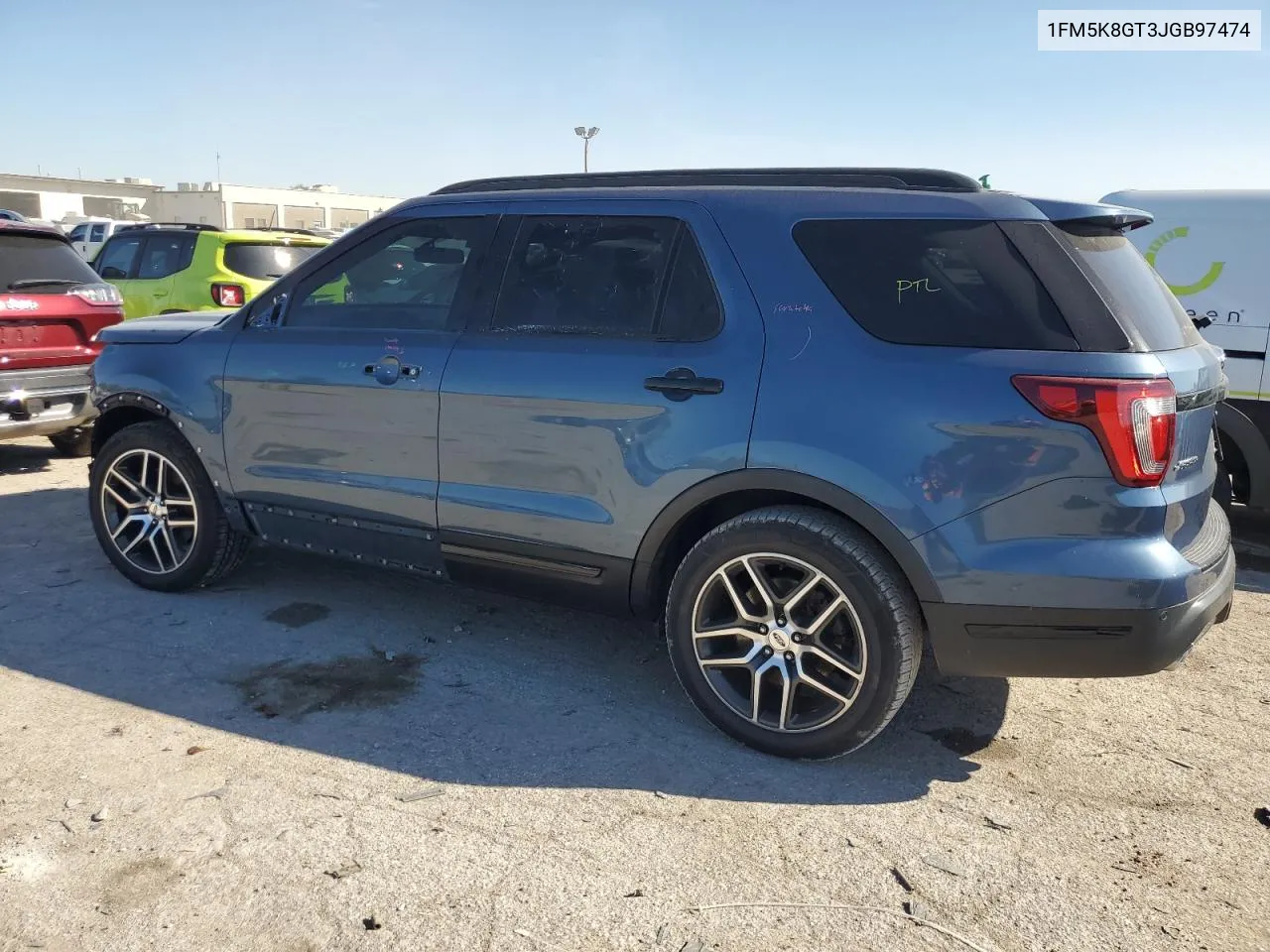 2018 Ford Explorer Sport VIN: 1FM5K8GT3JGB97474 Lot: 73745244