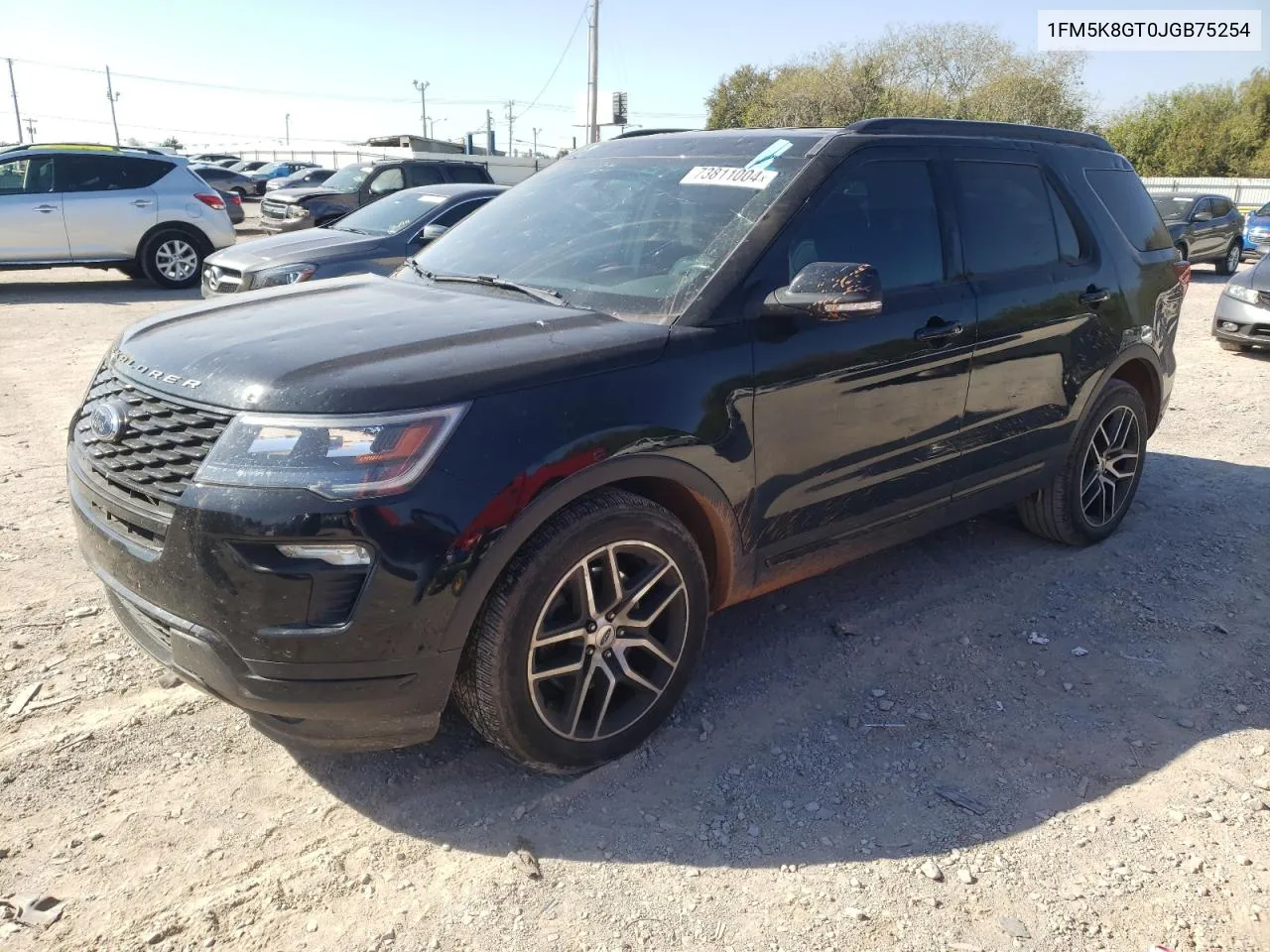 2018 Ford Explorer Sport VIN: 1FM5K8GT0JGB75254 Lot: 73811004