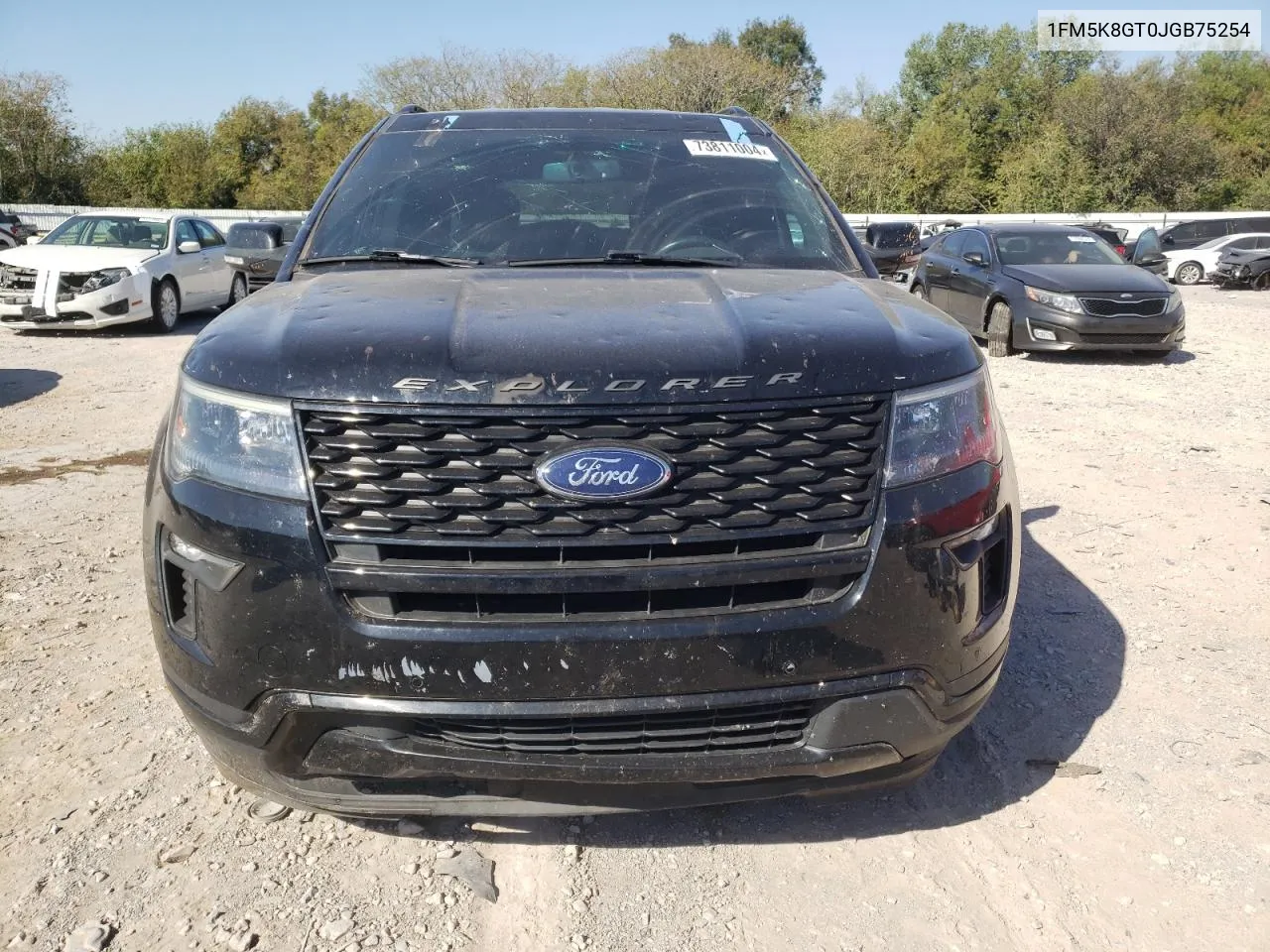 2018 Ford Explorer Sport VIN: 1FM5K8GT0JGB75254 Lot: 73811004