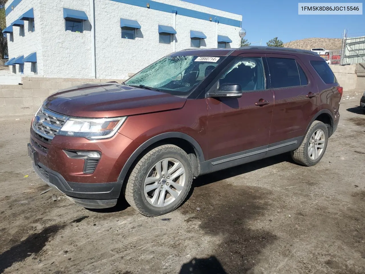 2018 Ford Explorer Xlt VIN: 1FM5K8D86JGC15546 Lot: 73860714