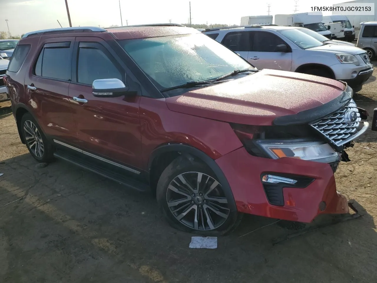 2018 Ford Explorer Platinum VIN: 1FM5K8HT0JGC92153 Lot: 73978034