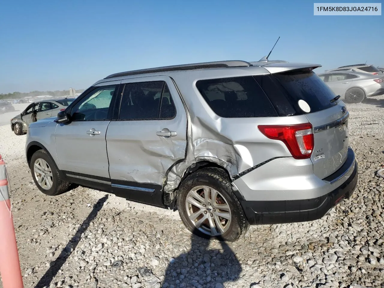 2018 Ford Explorer Xlt VIN: 1FM5K8D83JGA24716 Lot: 74024484