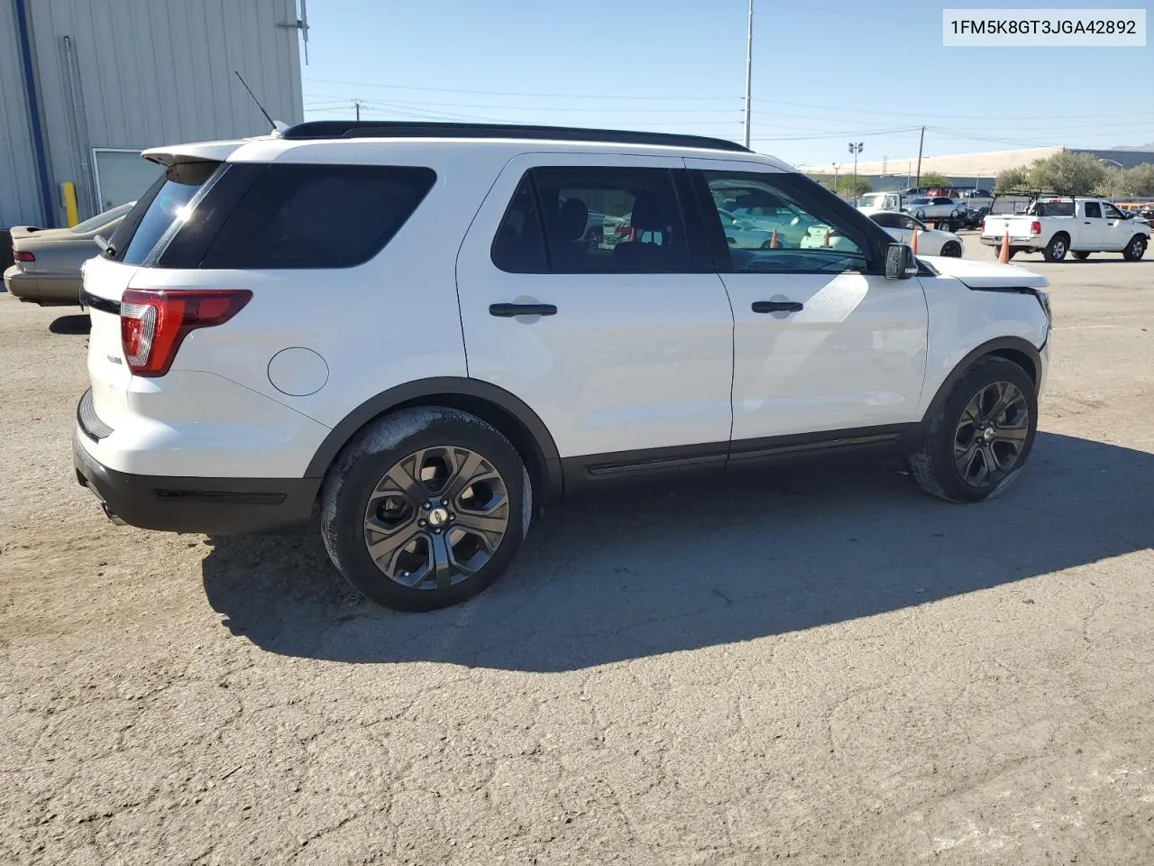 2018 Ford Explorer Sport VIN: 1FM5K8GT3JGA42892 Lot: 74112984