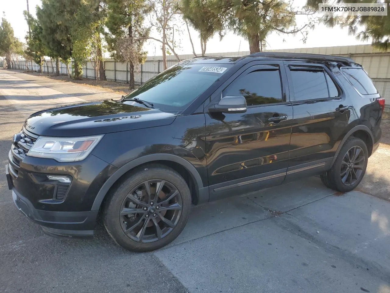 2018 Ford Explorer Xlt VIN: 1FM5K7DH2JGB89828 Lot: 74148534