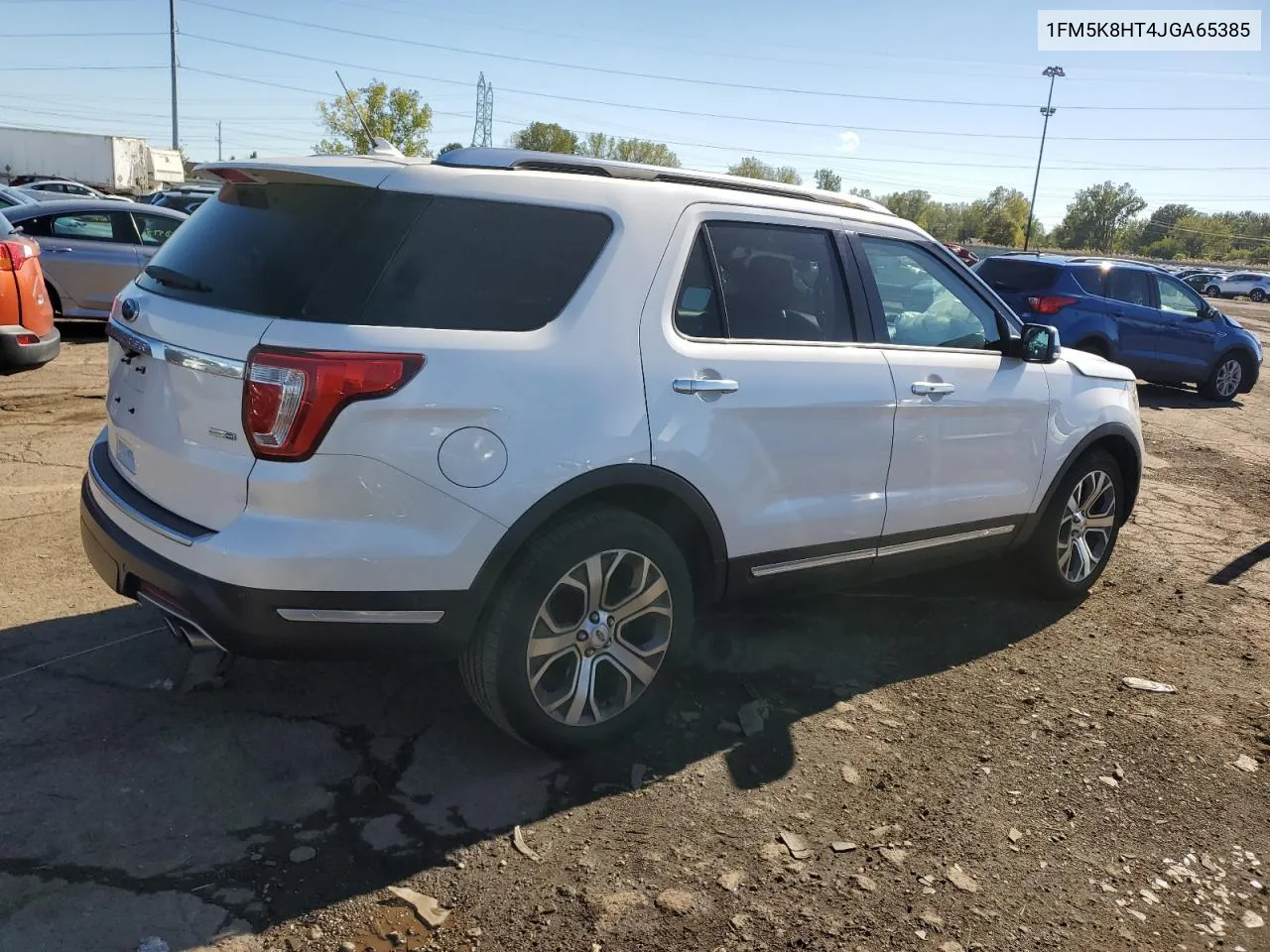 2018 Ford Explorer Platinum VIN: 1FM5K8HT4JGA65385 Lot: 74191434