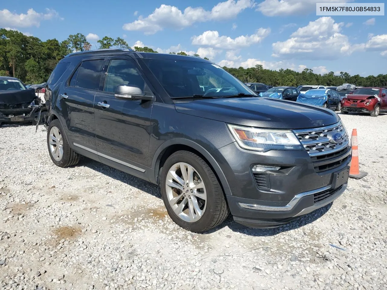 2018 Ford Explorer Limited VIN: 1FM5K7F80JGB54833 Lot: 74215554